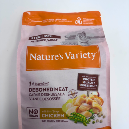 Nature´s Variety No grano Adulto Esterilizado Pollo para gatos