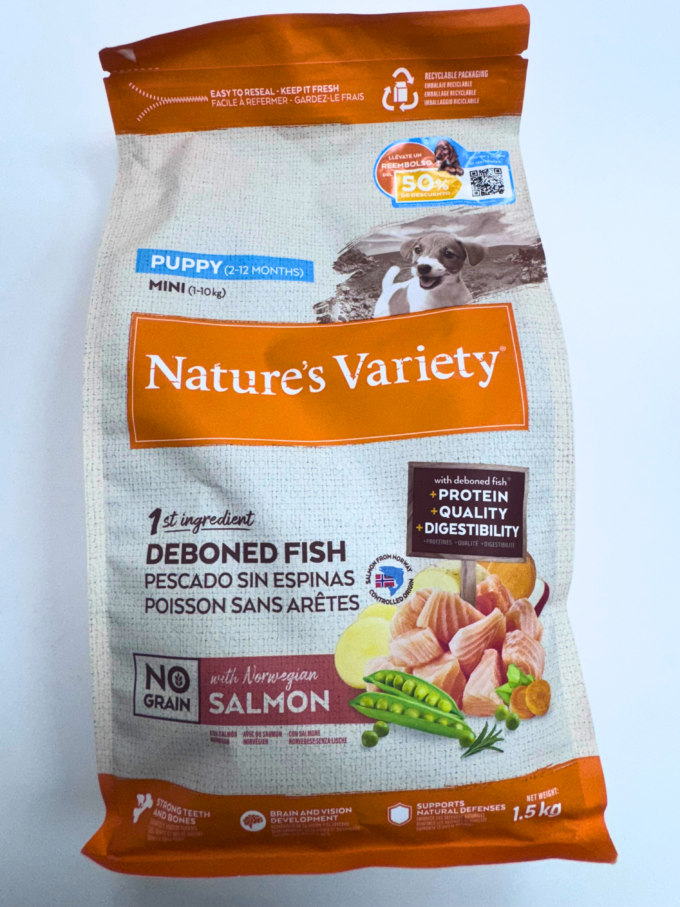 Nature´s Variety Puppy Mini Sin Grano Salmon
