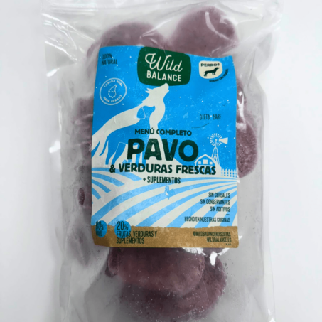 Menu Barf de Pavo en porciones