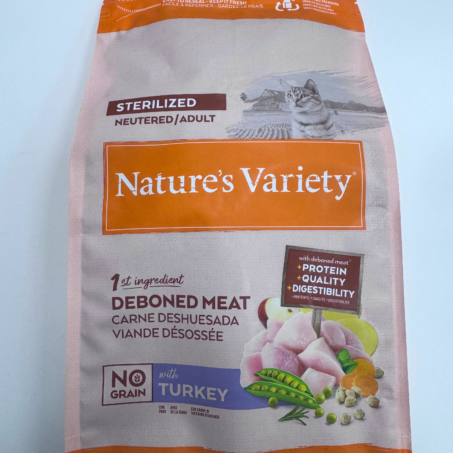 Nature´s Variety No grano Adulto Esterilizado Pavo para gatos