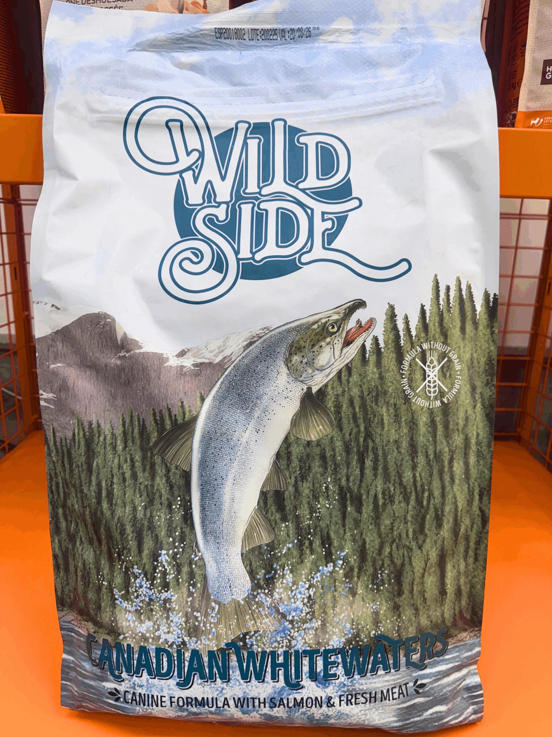 Wild Side Canadian Whitewaters Sin Grano Salmon y Carne