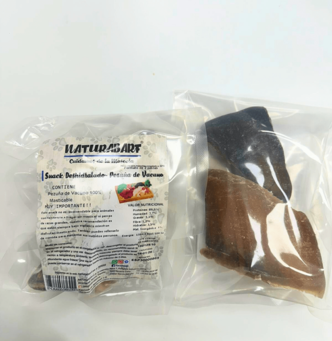 Pezuñas de ternera deshidratadas