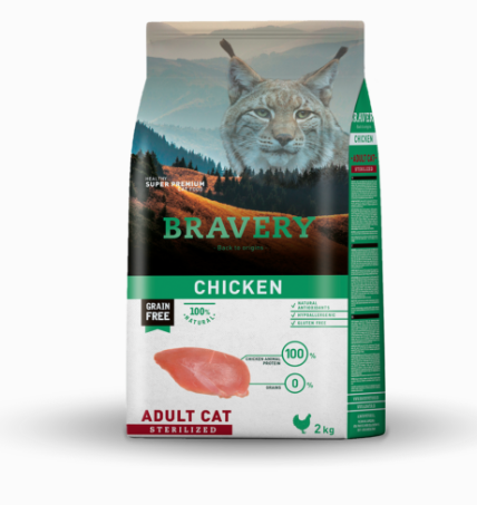 BRAVERY CHICKEN ADULT CAT STERILIZED