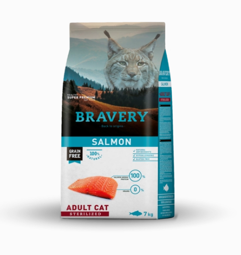 BRAVERY SALMON ADULT CAT STERILIZED